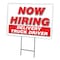 Signmission Now Hiring Delivery Truck Driver Yard & Stake outdoor plastic coroplast, 1216 DELIVERY TRUCK DRIVER C-1216 DELIVERY TRUCK DRIVER - alternate 1